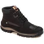 Bota Adventure Motociclista Masculino Sintético Cadarços Preto
