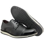 Sapato Masculino Casual Material Sintético Preto