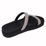 Papete Feminina FlatForm Napa Preta 