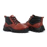Bota Masculina Tratorada Couro Legítimo Conhaque
