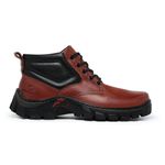 Bota Masculina Tratorada Couro Legítimo Conhaque