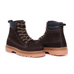 Bota Masculina Couro Legítimo Marrom