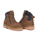 Bota Masculina Marrom Claro Couro Legítimo