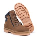 Bota Masculina Marrom Claro Couro Legítimo