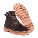 Bota Masculina Marrom Couro Legítimo