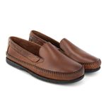 Sapatilha Masculina Couro Legítimo Conhaque
