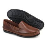 Sapatilha Masculina Couro Legítimo Conhaque