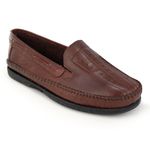 Sapatilha Masculina em Couro Legítimo Conhaque
