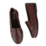 Sapatilha Masculina em Couro Legítimo Conhaque