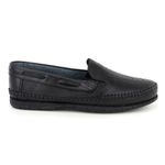Sapatilha Masculina em Couro Legítimo Preto