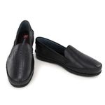 Sapatilha Masculina em Couro Legítimo Preto