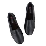 Sapatilha Masculina em Couro Legítimo Preto