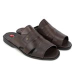 Chinelo Masculino Couro Legítimo Café