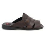 Chinelo Masculino Couro Legítimo Café
