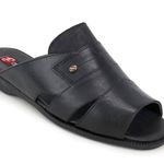 Chinelo Masculino Couro Legítimo Preto