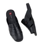 Chinelo Masculino Couro Legítimo Preto
