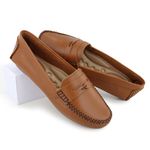 Mocassim Feminino Couro Legítimo Whisky