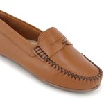 Mocassim Feminino Couro Legítimo Whisky