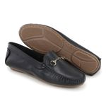 Mocassim Feminino em Couro Legítimo Preto