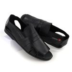 Sandália Masculina Couro Legítimo Preto