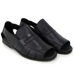 Sandália Masculina Couro Legítimo Preto