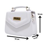Bolsa Feminina Haldrys Pequena Branco