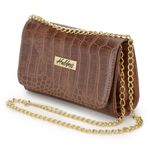 Clutch Feminina Sintético Caramelo