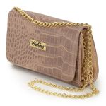 Clutch Feminina Sintético Nude