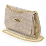 Clutch Feminina Sintético Off White