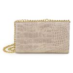 Clutch Feminina Sintético Off White