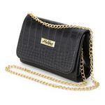 Clutch Feminina Sintético Preto