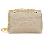 Bolsa Dourada Feminina Haldrys Gliter 