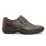 Sapato Masculino Conforto Em Couro Legítimo Café