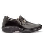 Sapato Masculino Conforto Em Couro Legítimo Preto