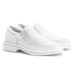 Sapato Masculino Conforto em Couro Legitimo Branco