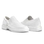 Sapato Masculino Conforto em Couro Legitimo Branco
