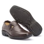 Sapato Masculino Conforto em Couro Legitimo Café