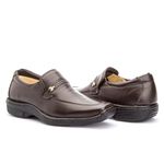 Sapato Masculino Conforto em Couro Legitimo Café