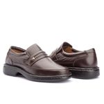 Sapato Masculino Conforto Em Couro Legítimo Café