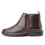 Bota Masculina Conforto Em Couro Legítimo Café