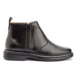 Bota Masculina Conforto Em Couro Legítimo Preto