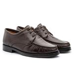 Mocassim Masculino Conforto em Couro Legitimo Café