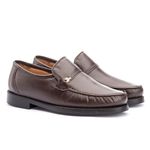 Mocassim Masculino Conforto Couro Legitimo Café