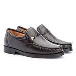 Mocassim Masculino Conforto Couro Legitimo Preto