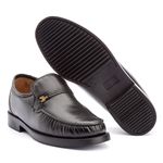 Mocassim Masculino Conforto Couro Legitimo Preto
