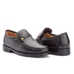 Mocassim Masculino Conforto Couro Legitimo Preto
