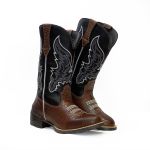 Bota Country Texana Masculina Cano Longo Anaconda