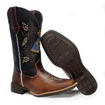 Bota Country Texana Feminina Cano Longo Aparecida
