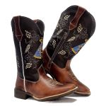Bota Country Texana Feminina Cano Longo Aparecida