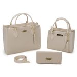 Kit 2 Bolsas Femininas + Carteira Off White